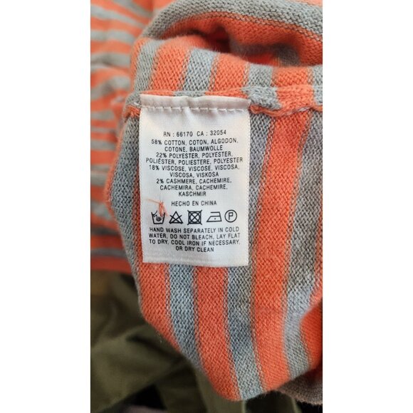 Anthropologie Sparrow Polka Dot Striped Mixed Print Sweater Size Large - Picture 7 of 7